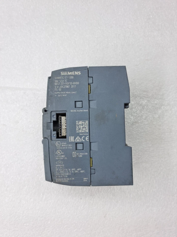 Siemens SIMATIC S7-1200 SM 1231 TC 6ES7 231-5QF32-0XB0 Thermocouple Input Module